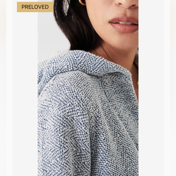 Faherty Seabrook Textured Poncho - Picture 3 of 9